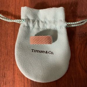 Authentic Tiffany & Co mesh ring